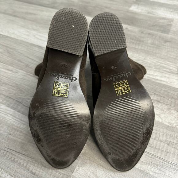 Charles by Charles David Boots Younger Suede Brown Western Boho Slouchy Size 7 - Picture 4 of 9